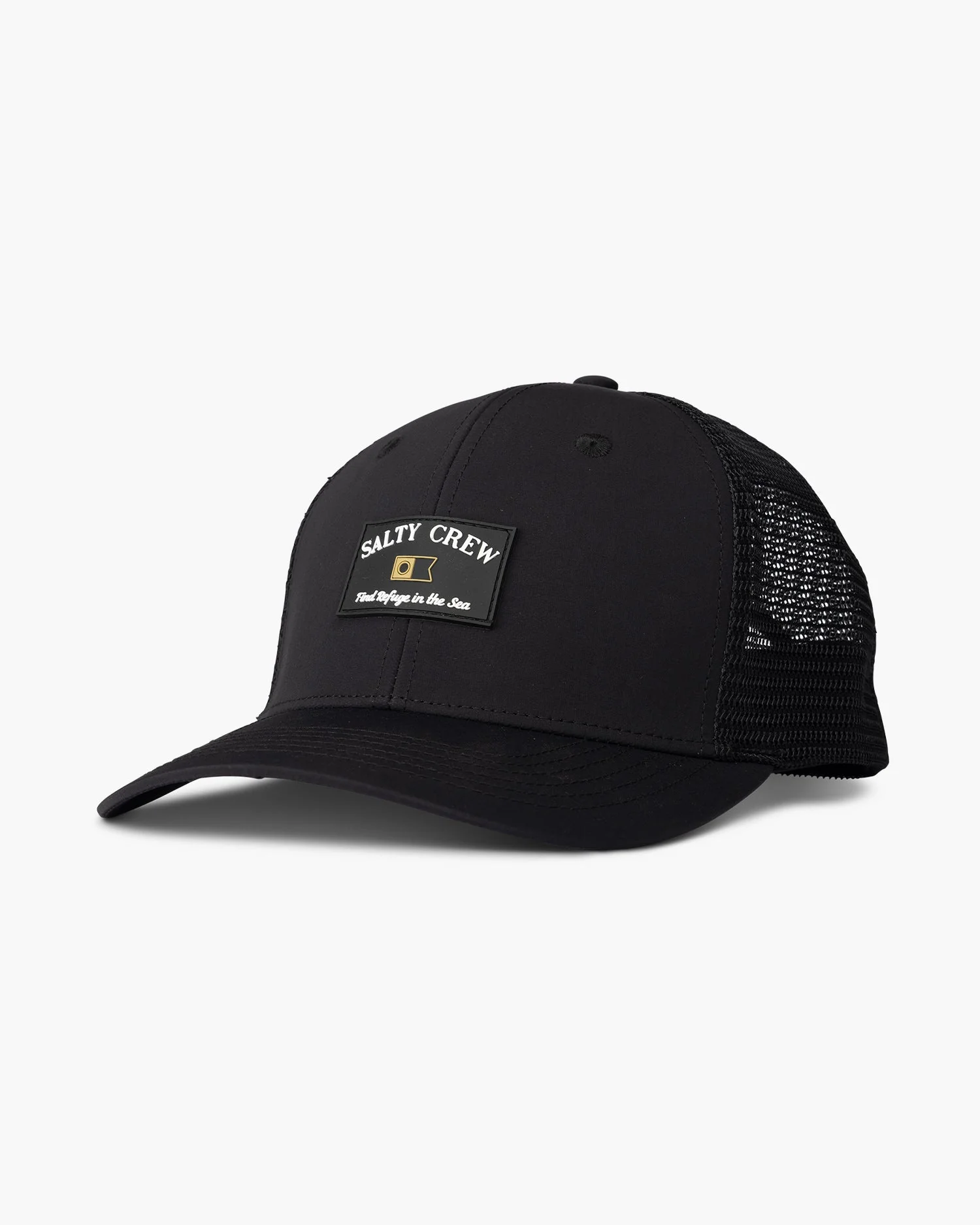 Salty Crew Steadfast Retro Trucker Hat - BLACK