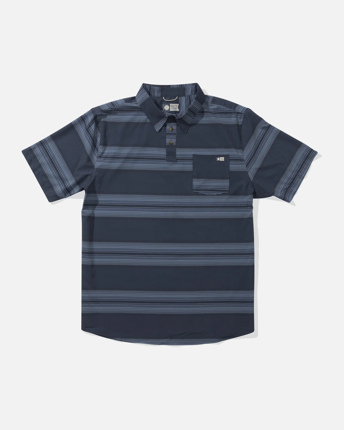 Salty Crew Sundown Perforated Polo - NAVY