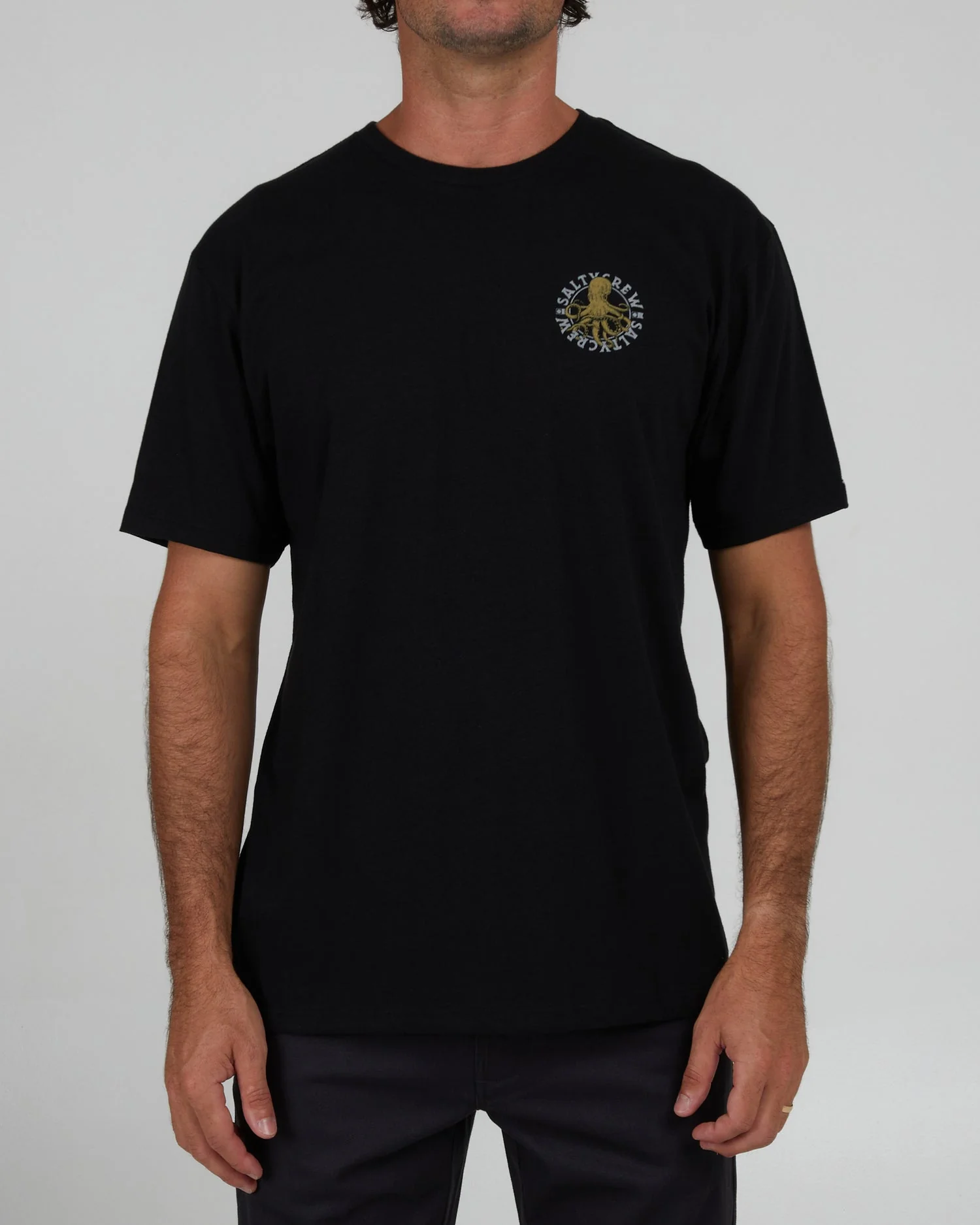 Salty Crew Tentacles Black S/S Premium Tee - BLACK - Image 2