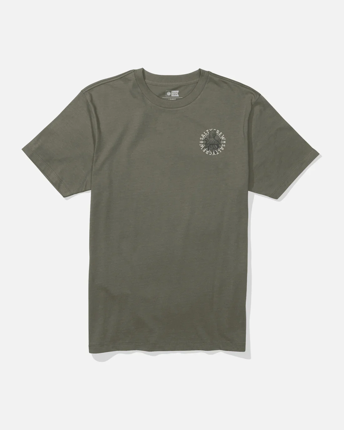 Salty Crew Tentacles Short Sleeve Tee - Dusty Olive - Image 2