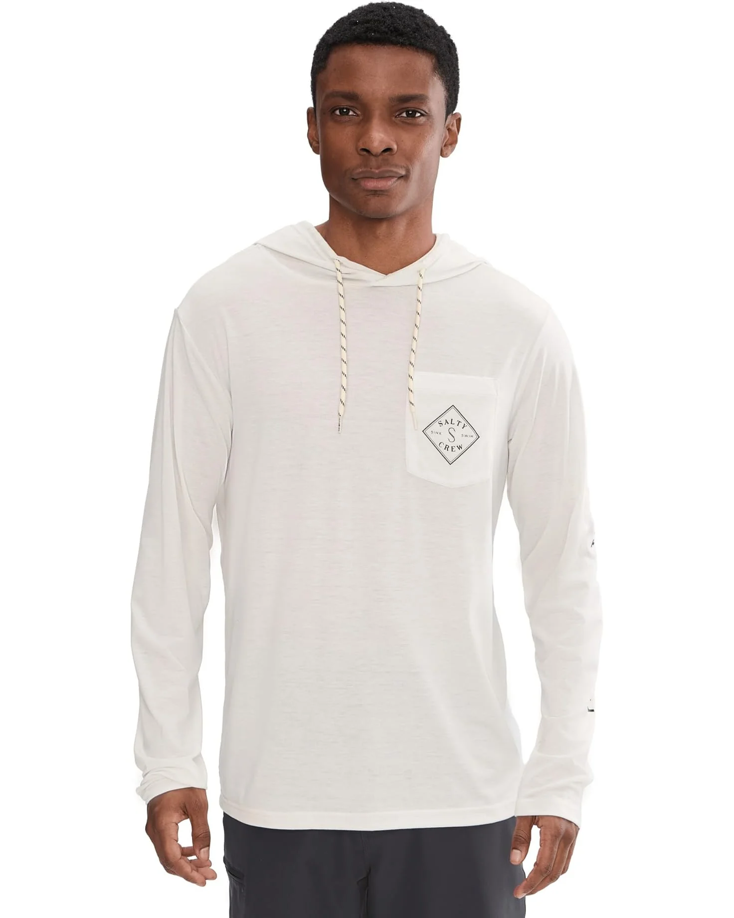 Salty Crew Tippet Pocket Uv Hoodie Sun Shirt - White