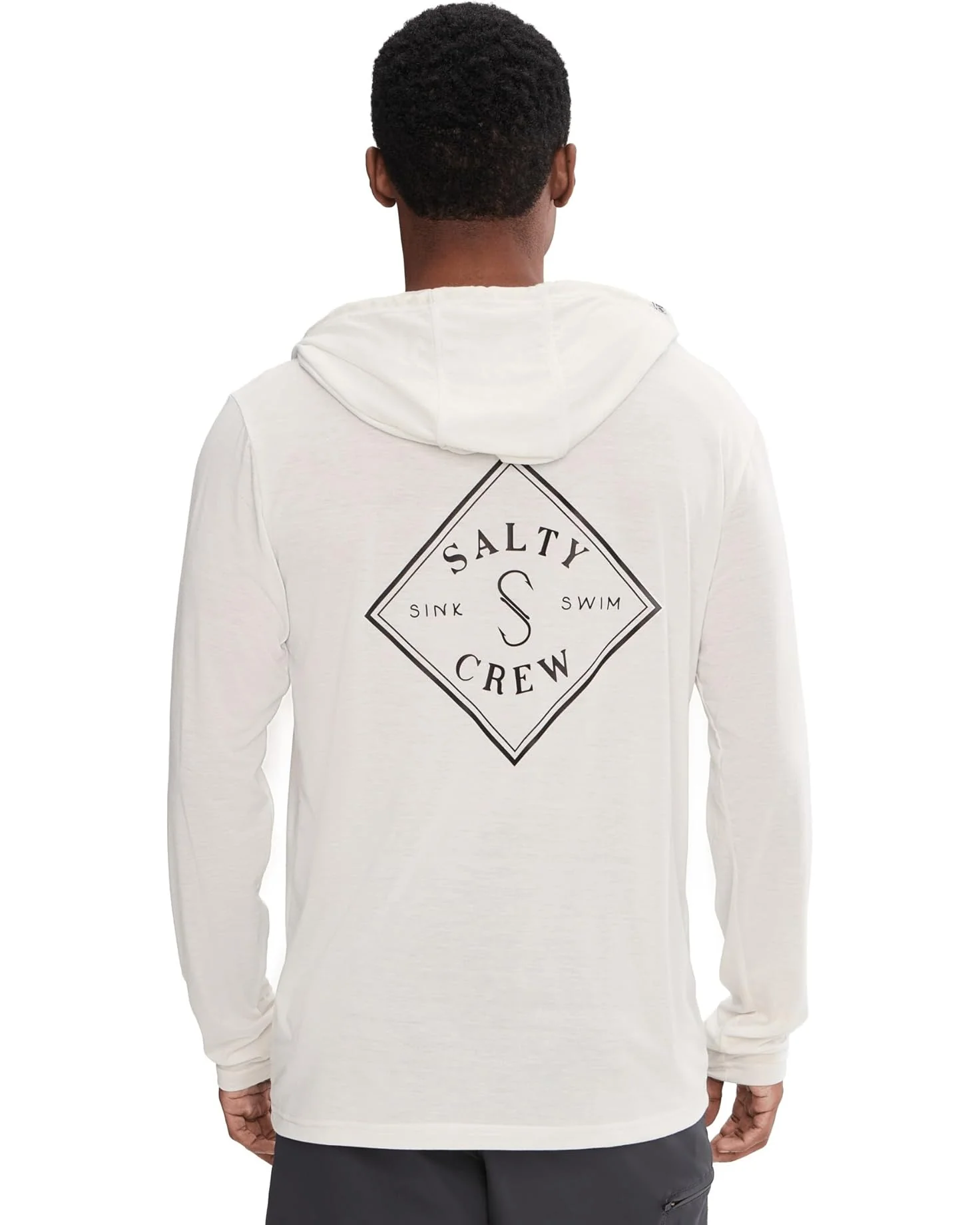 Salty Crew Tippet Pocket Uv Hoodie Sun Shirt - White - Image 3