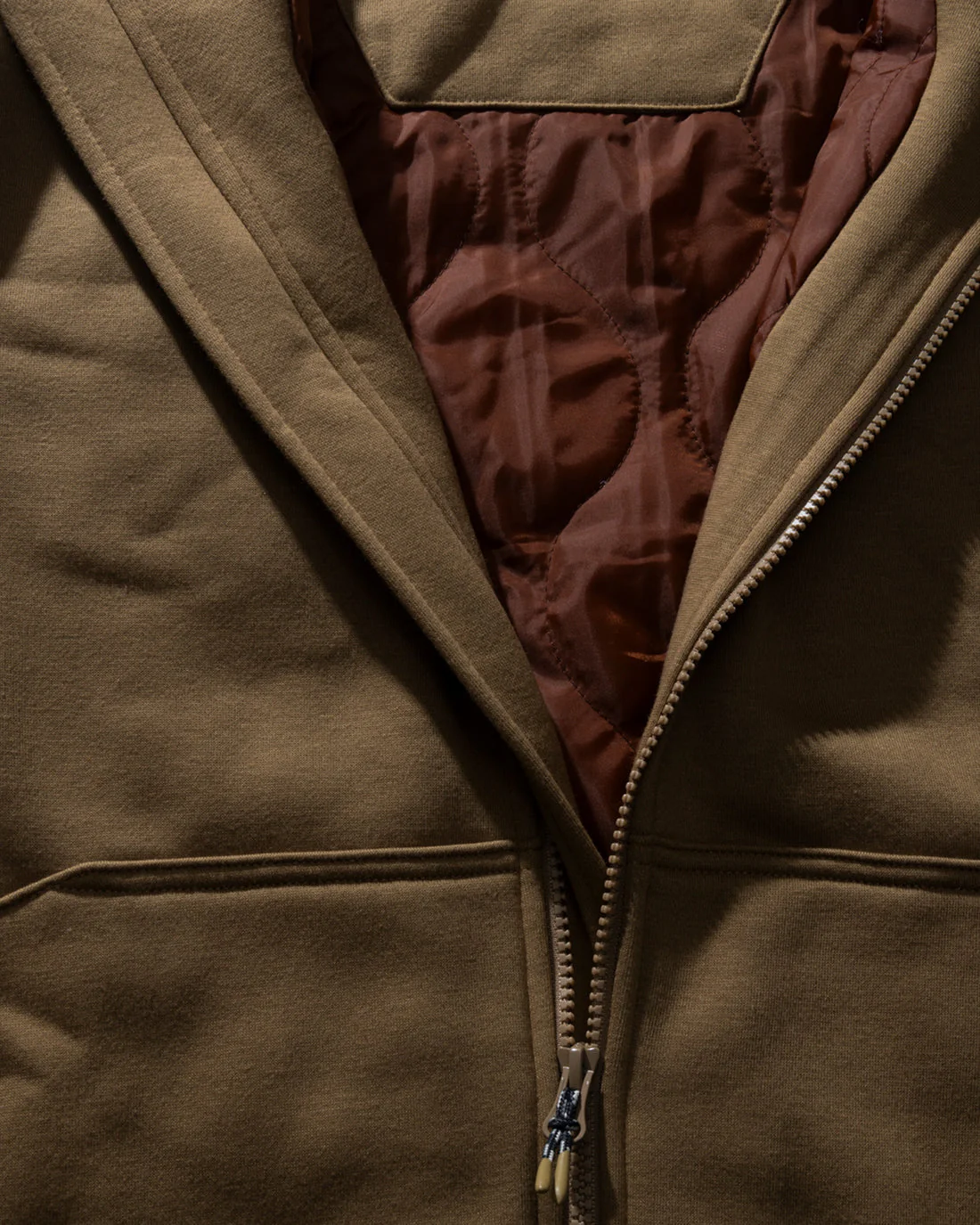 Salty Crew Westward Tech Fleece Hoodie - MUD - Image 3