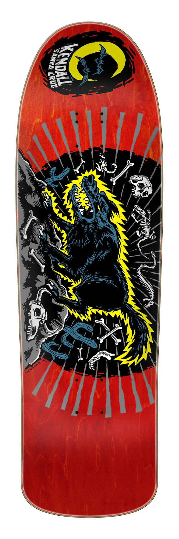 Santa Cruz 9.28in Kendall Wolf Reissue Skateboard Deck - ASSORTED