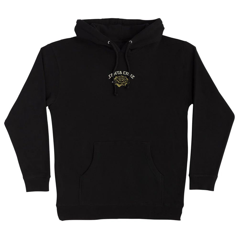 Santa Cruz Dressen Rose Solo Mens Hoodie - BLACK - Image 2