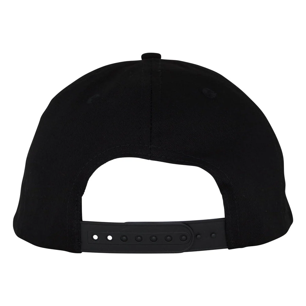 Santa Cruz Flamed Ring Dot Snapback Hat - BLACK - Image 2