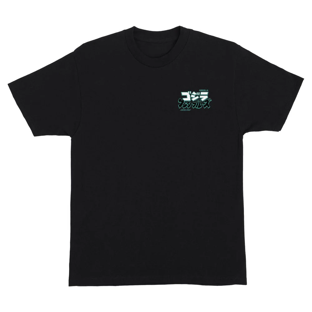 Santa Cruz Godzilla Natas Mothra Mens T-Shirt - BLACK - Image 2