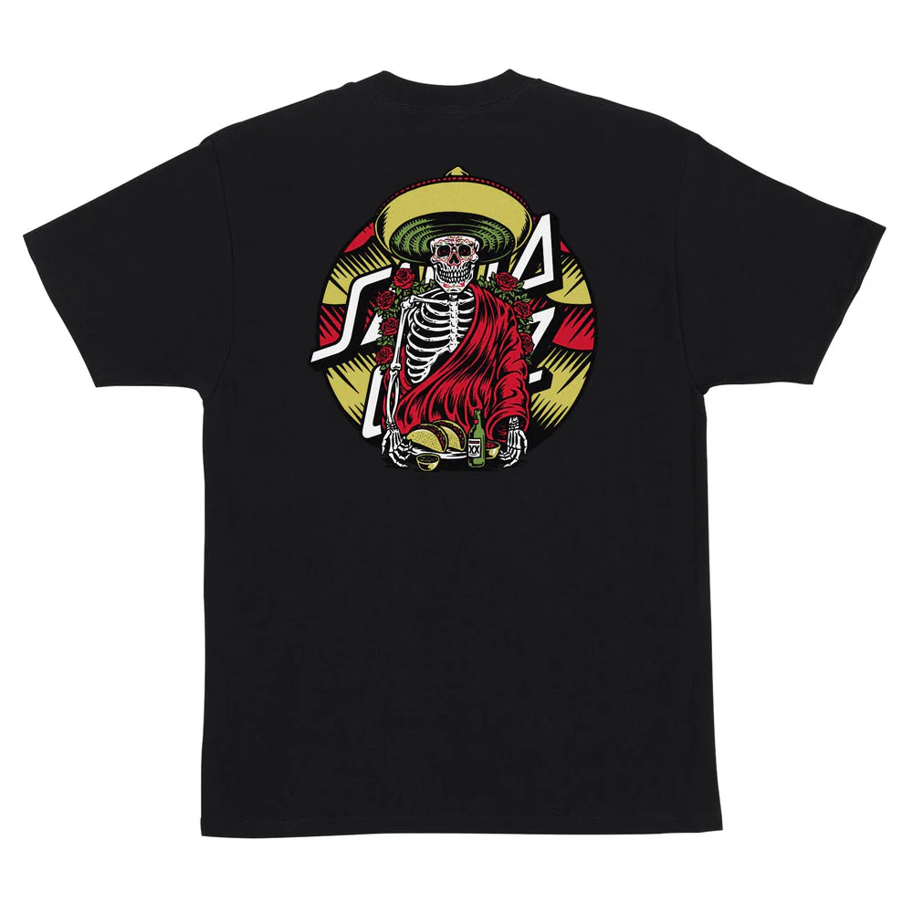 Santa Cruz Guzman Dining Dot Men's T-Shirt - BLACK