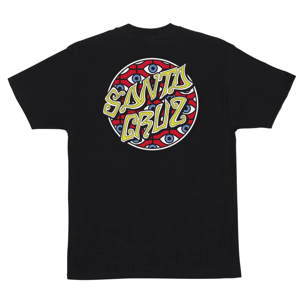 Santa Cruz Salba Eyes Dot Men's T-Shirt - BLACK