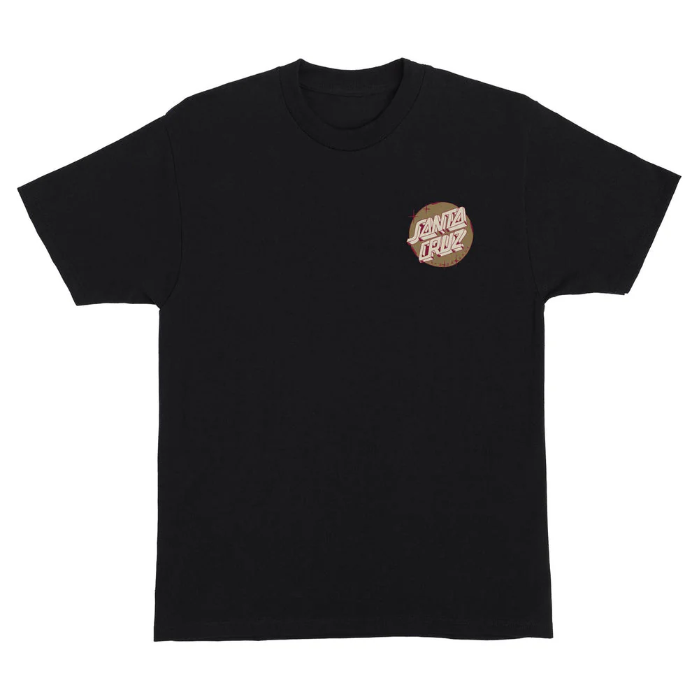 Santa Cruz Scrawl Brick Dot Mens T-Shirt - BLACK - Image 2