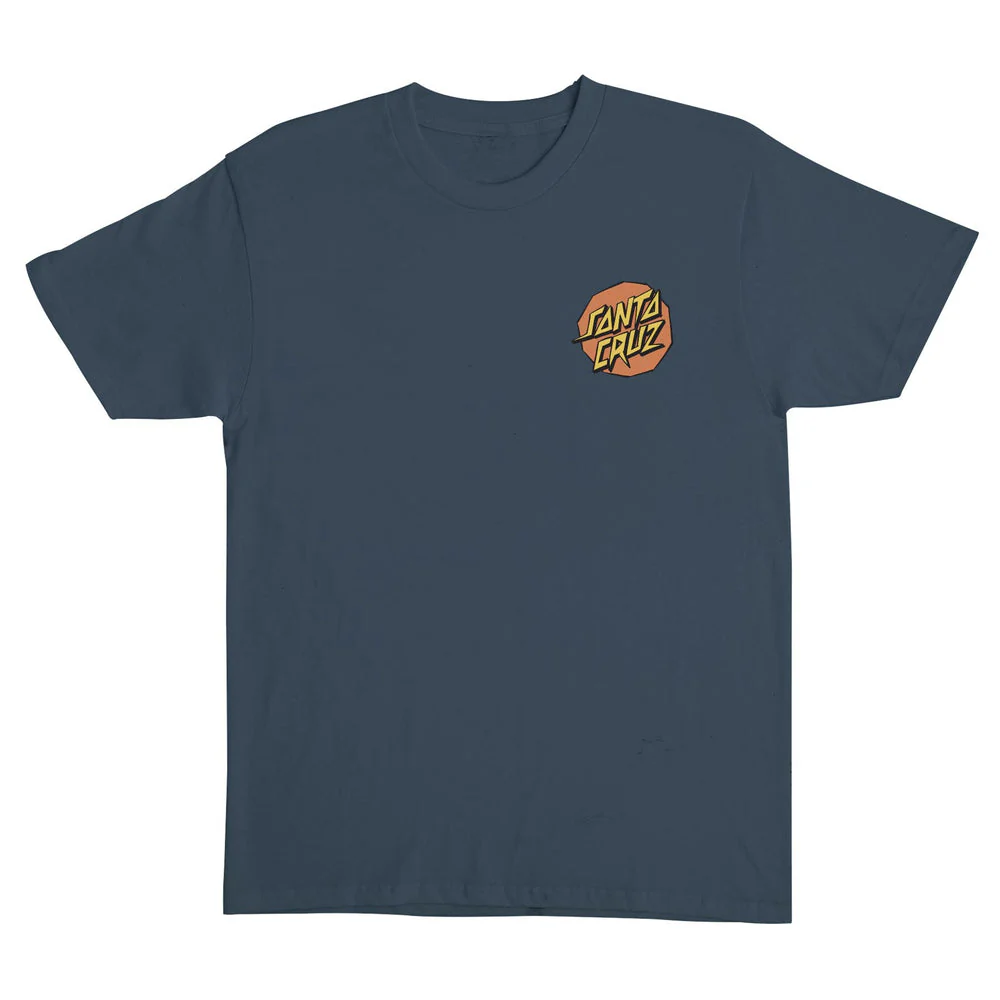 Santa Cruz Screaming Scratched Hand Mens T-Shirt - STEEL BLUE - Image 2