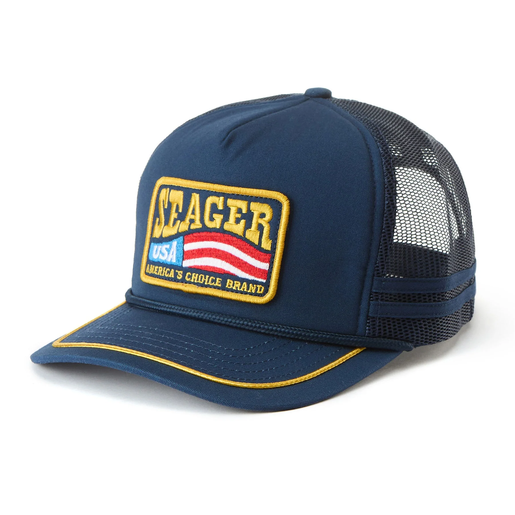 SEAGER America's Choice Trucker Snapback - NAVY - Image 2