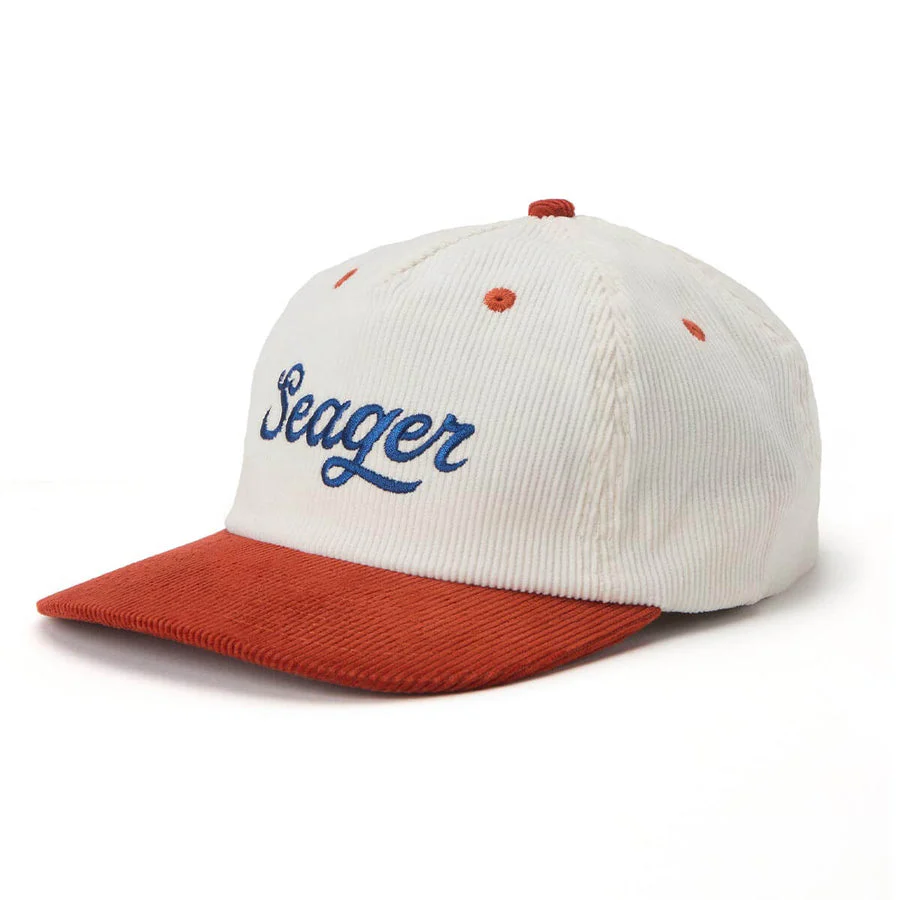 Seager Big Red/White/Blue Coduroy Snapback - Red/White/Blue