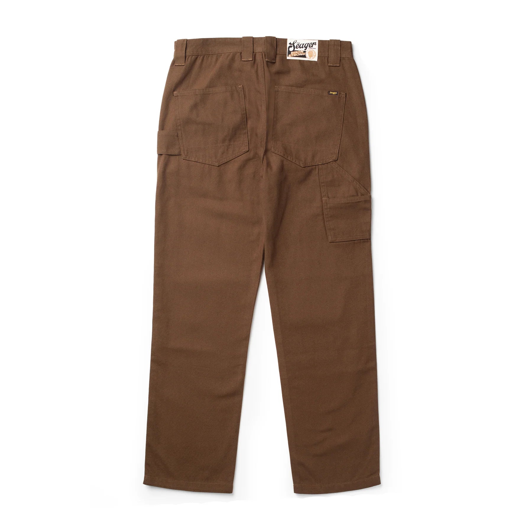 SEAGER Bison Canvas Pant - BROWN - Image 2