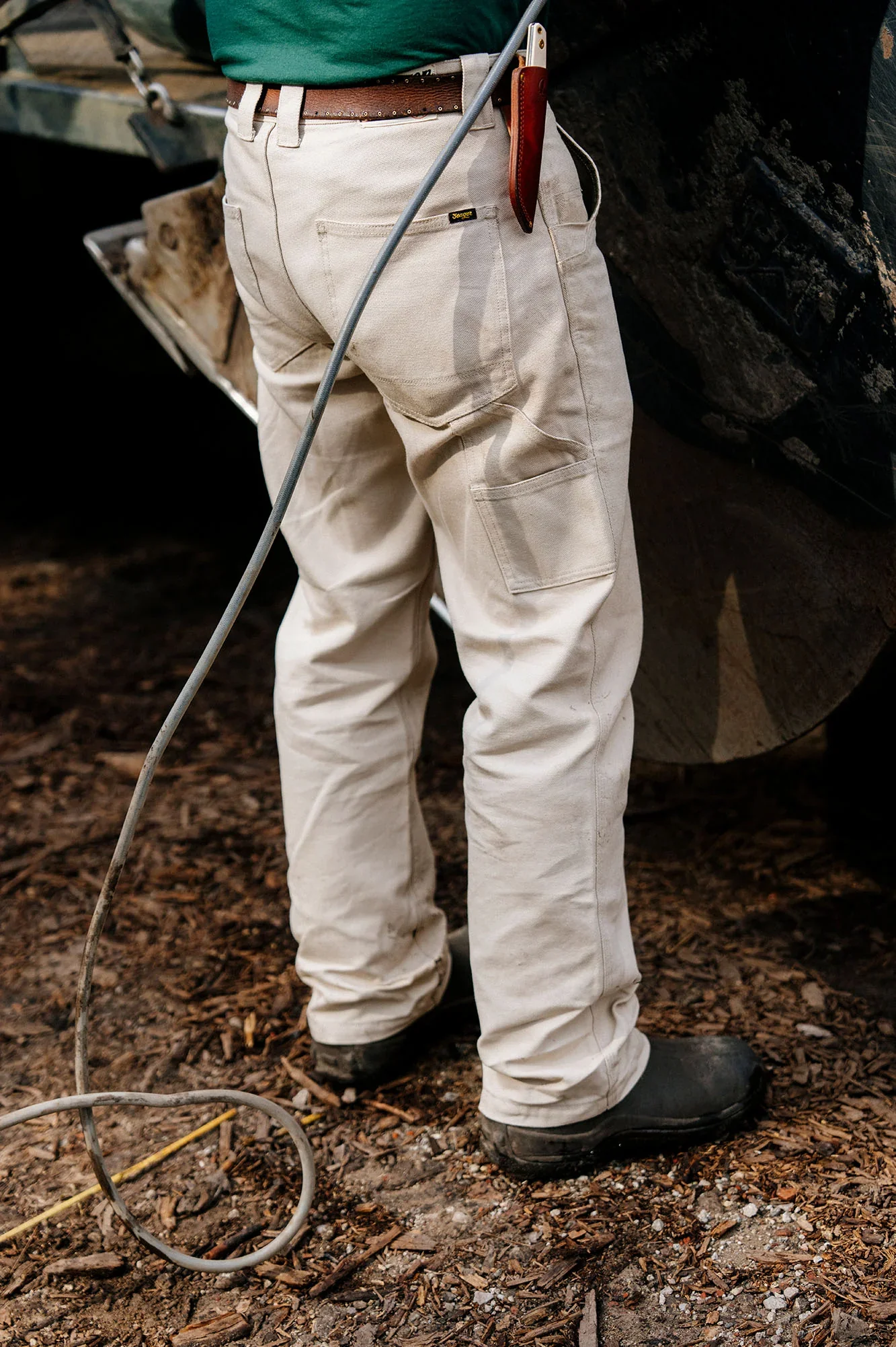 Seager Bison Canvas Pant - STONE - Image 3