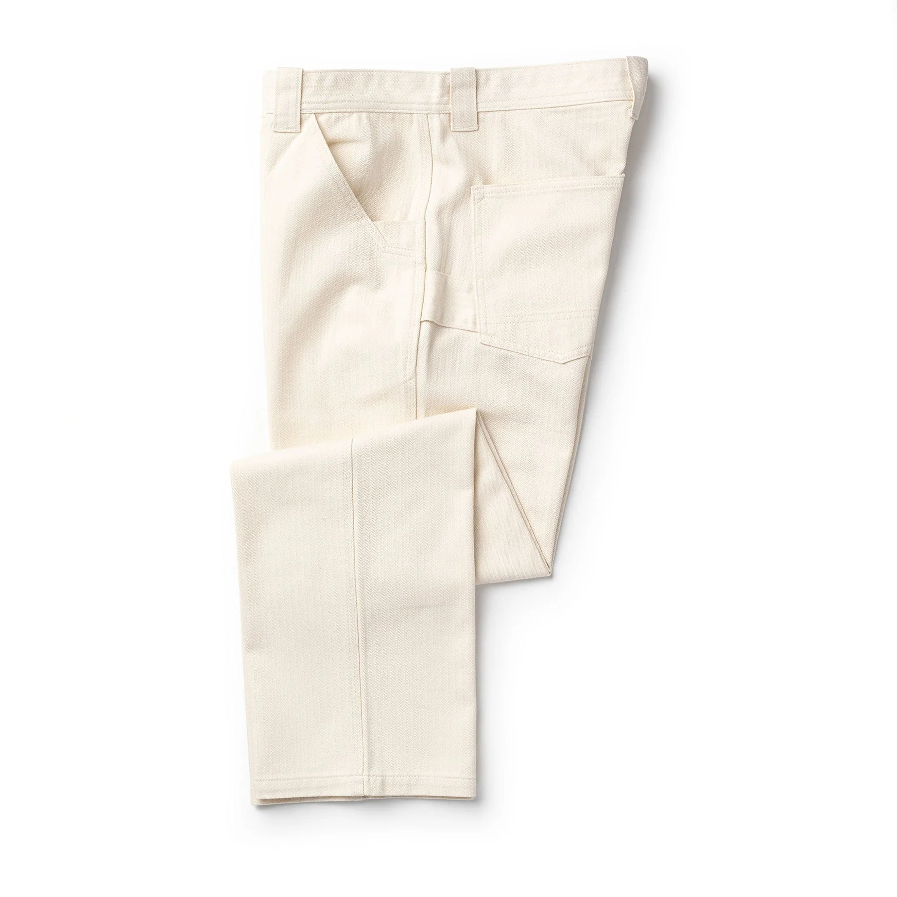 Seager Bison Herringbone Pant Regular Fit - Natural - Image 2
