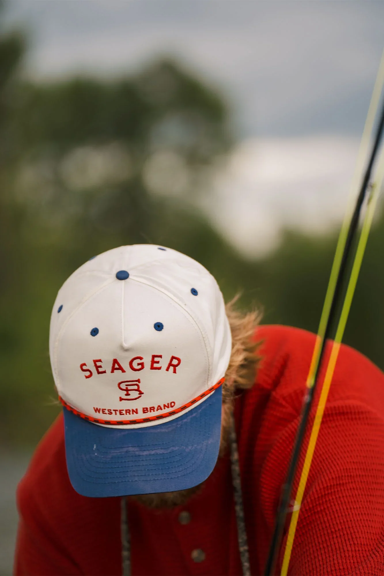 SEAGER BRANDED SNAPBACK - CREAM/NAVY