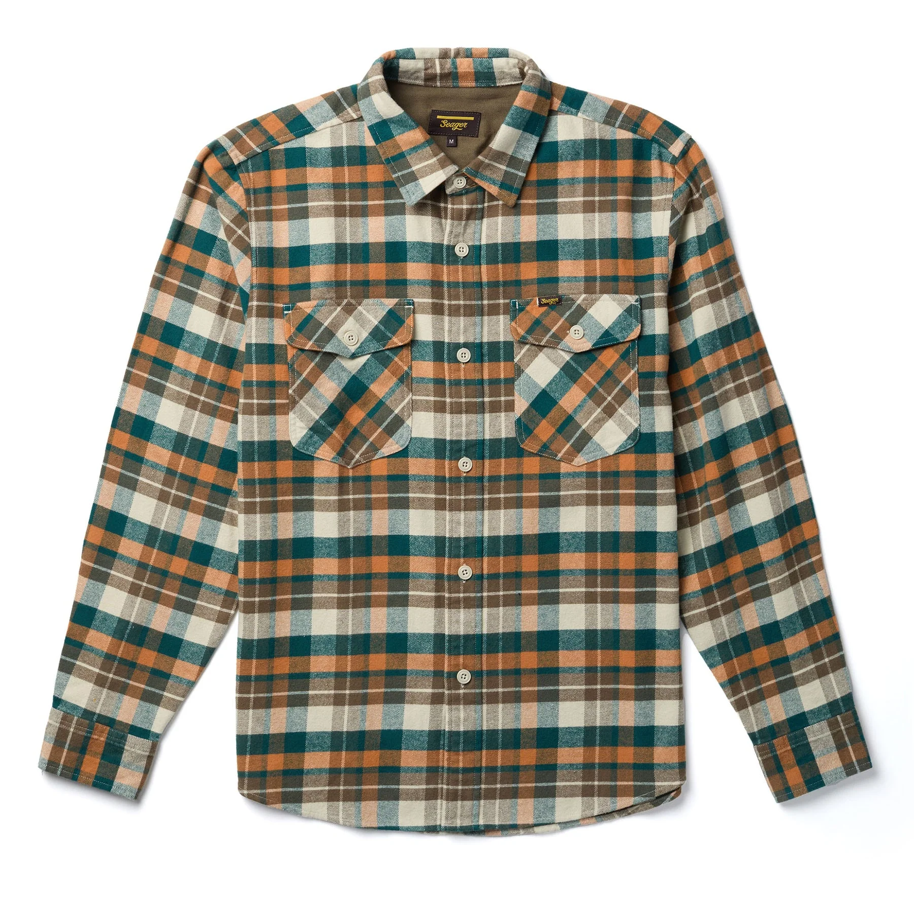 SEAGER Calico Flannel - OLIVE HARVEST - Image 2
