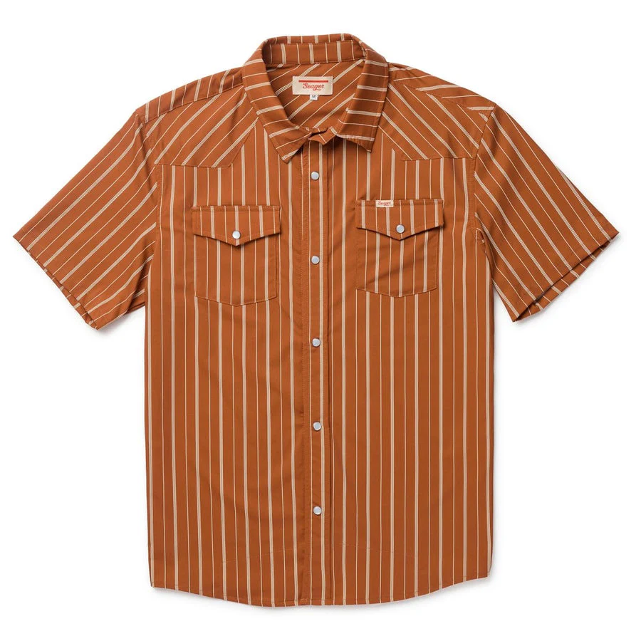 Seager El Ranchero Short Sleeve Shirt - Desert Rust