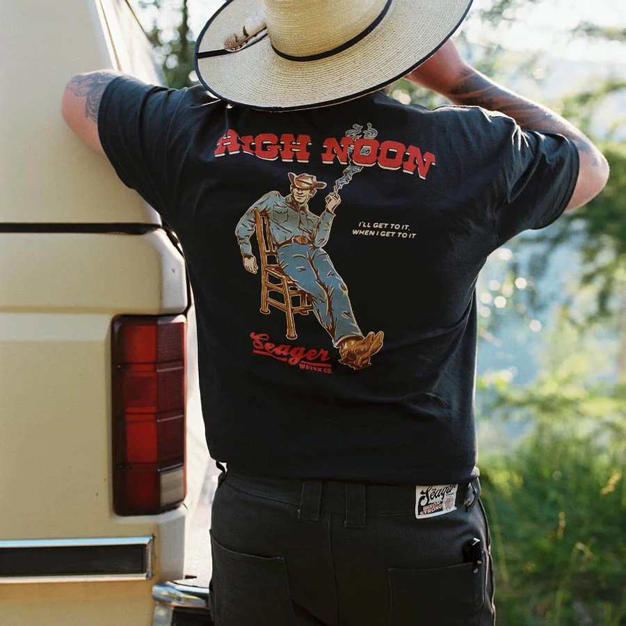 Seager High Noon Tee - Vintage Black - Image 4