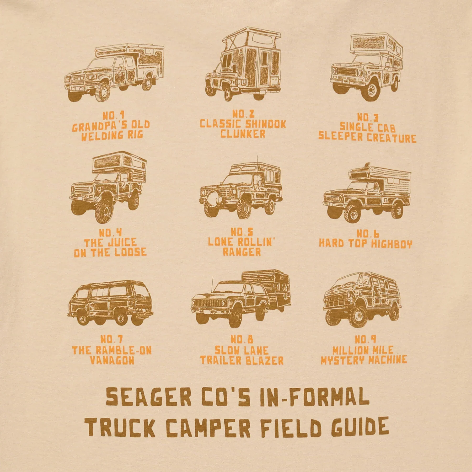 Seager Informal Truck Guide Tee - CREAM - Image 3