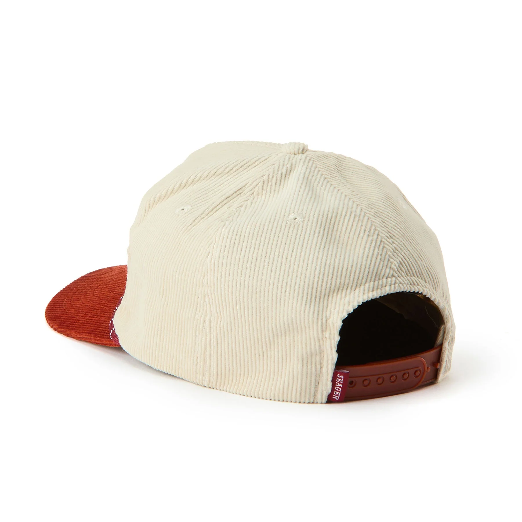 SEAGER Los Rios Corduroy Snapback - CREAM RUST - Image 2