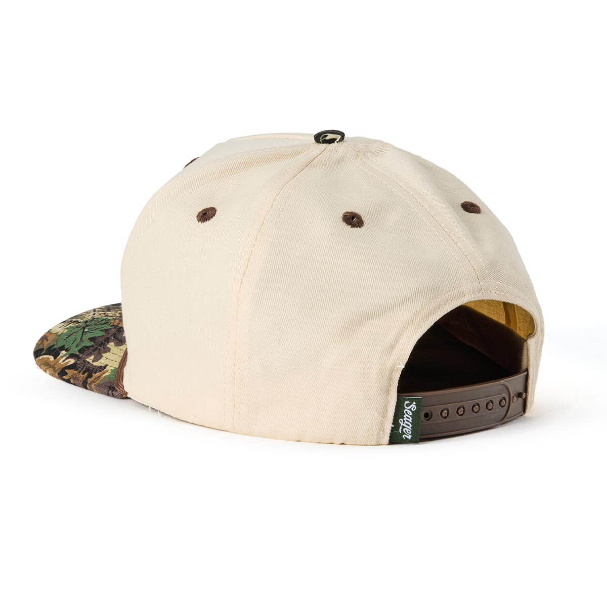 Seager Men's Branded Snapback Cream/Camo - Camo Cream - Image 3