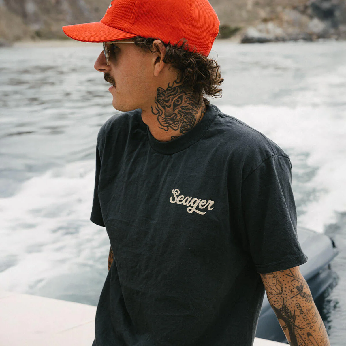 Seager Men's Russ Tee - Vintage Black - Image 4