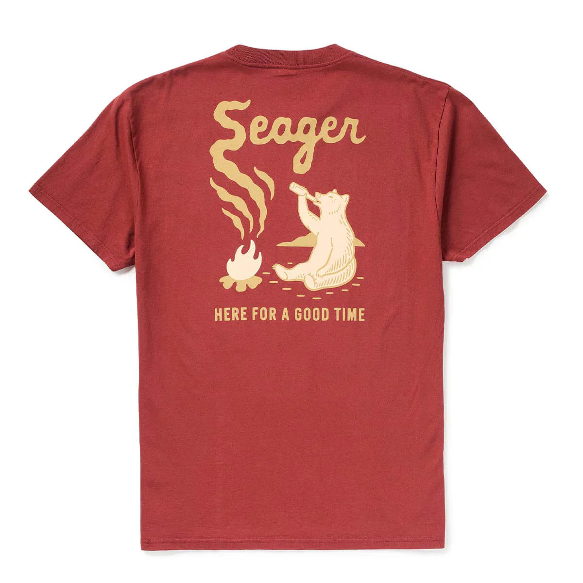 Seager Men's Smokey Tee - Roasted Red