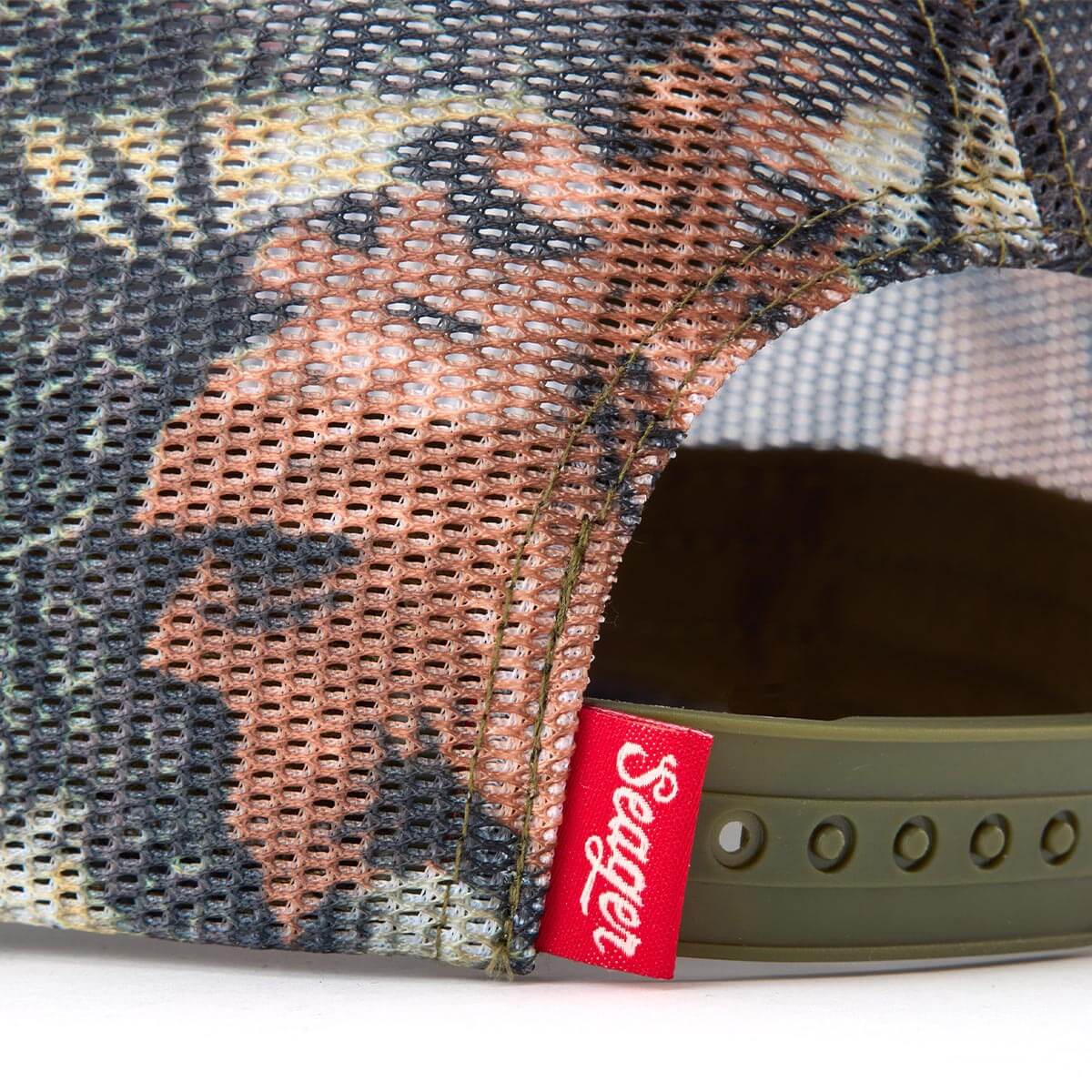 Seager Men's Sportsman Mesh Trucker Snapback SJC Camo - Camo-Sjc - Image 4