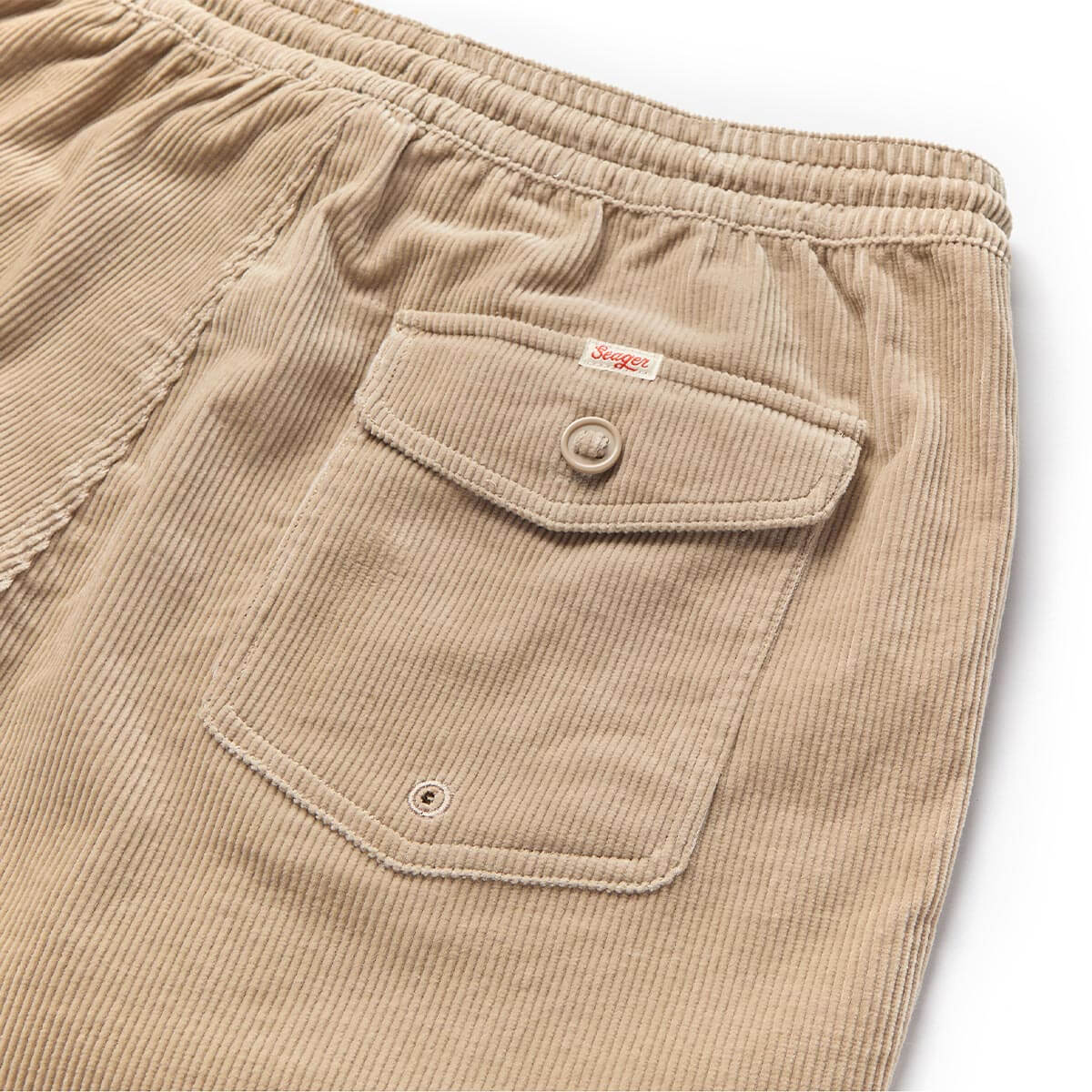 Seager Men's Yuma Corduroy Shorts - Stone - Image 4