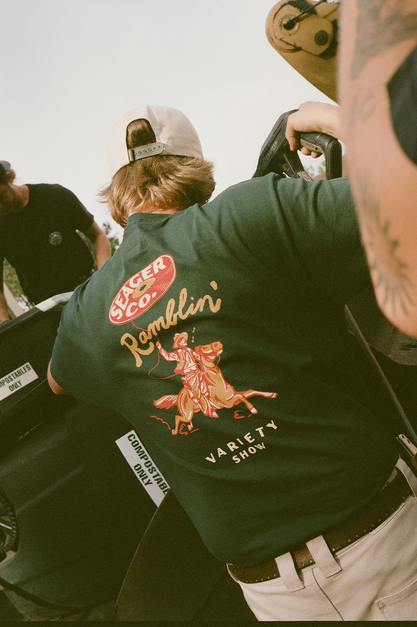 Seager Ramblin' Variety Show Tee - GREEN - Image 3