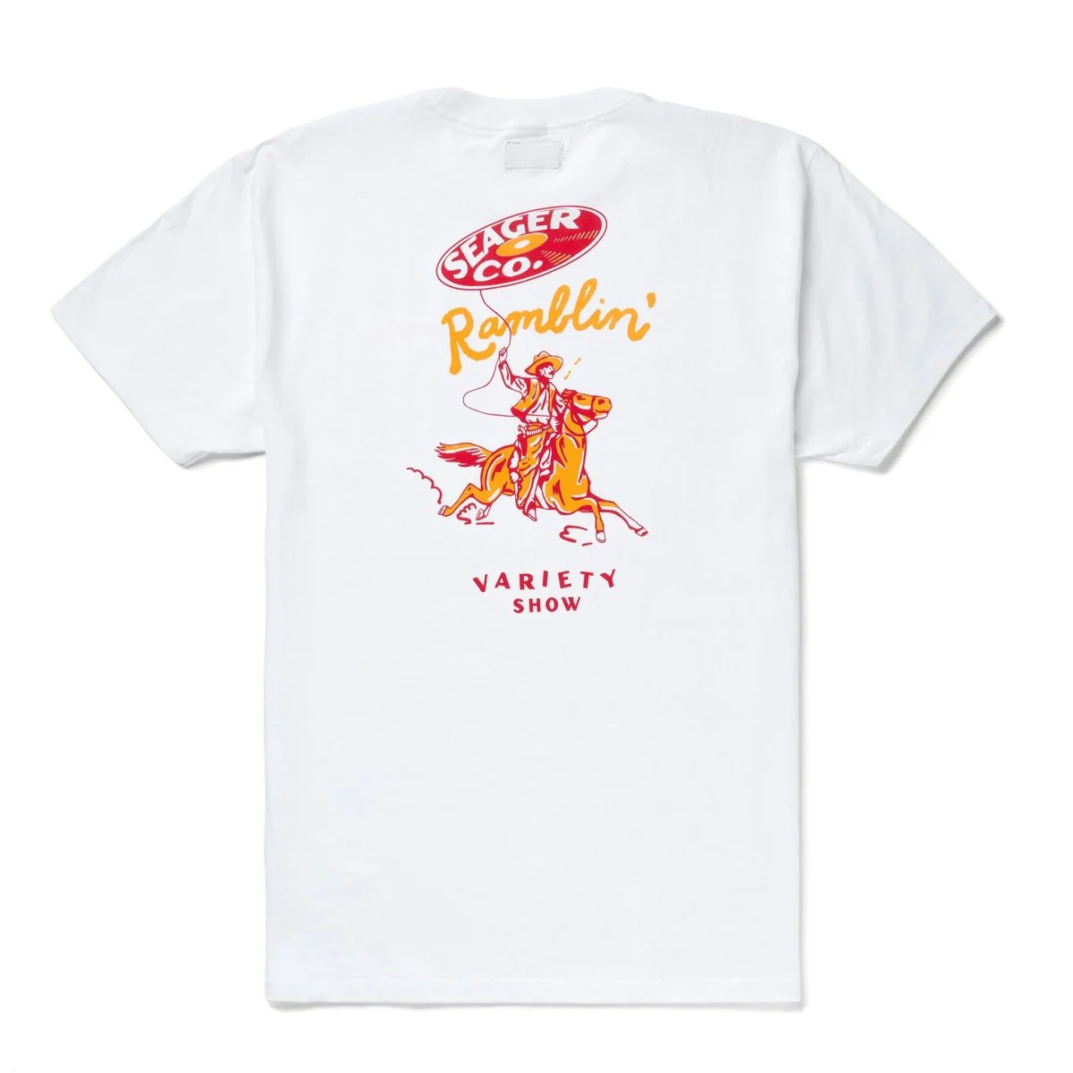 Seager Ramblin' Variety Show Tee - WHITE