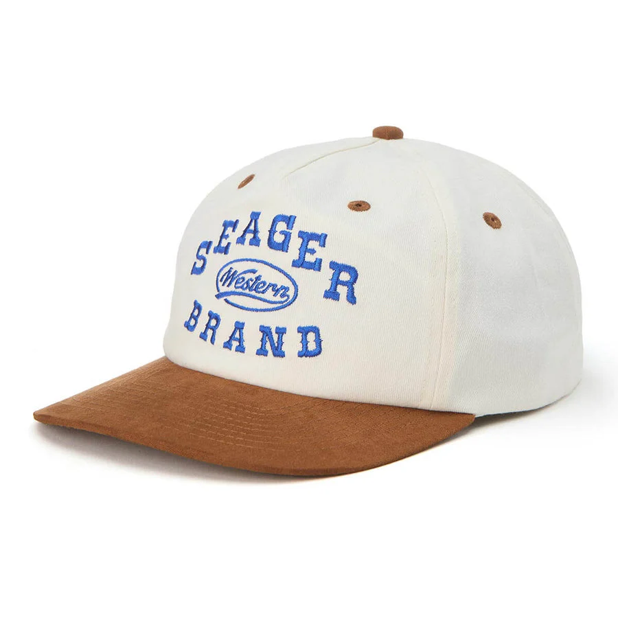 Seager Saloon Snapback - Cream/Brown