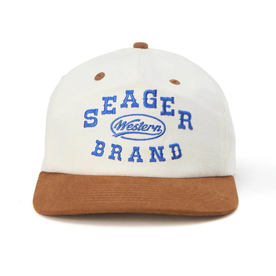 Seager Saloon Snapback - Cream/Brown - Image 2