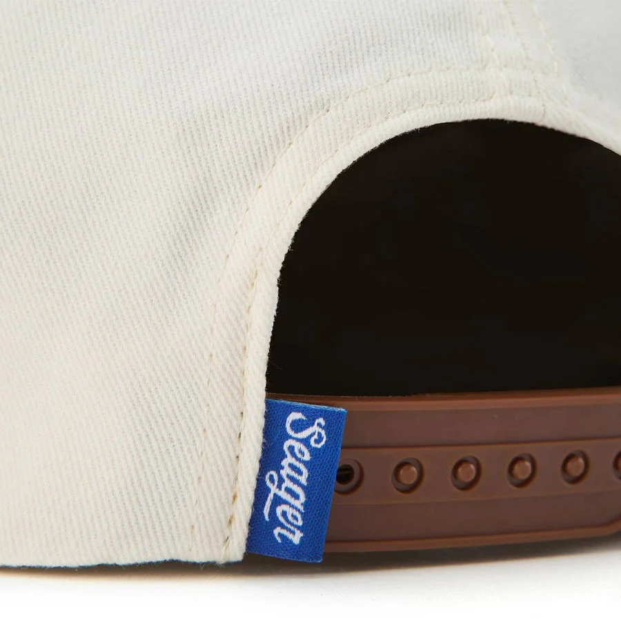 Seager Saloon Snapback - Cream/Brown - Image 3