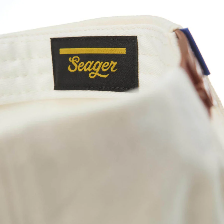 Seager Saloon Snapback - Cream/Brown - Image 4