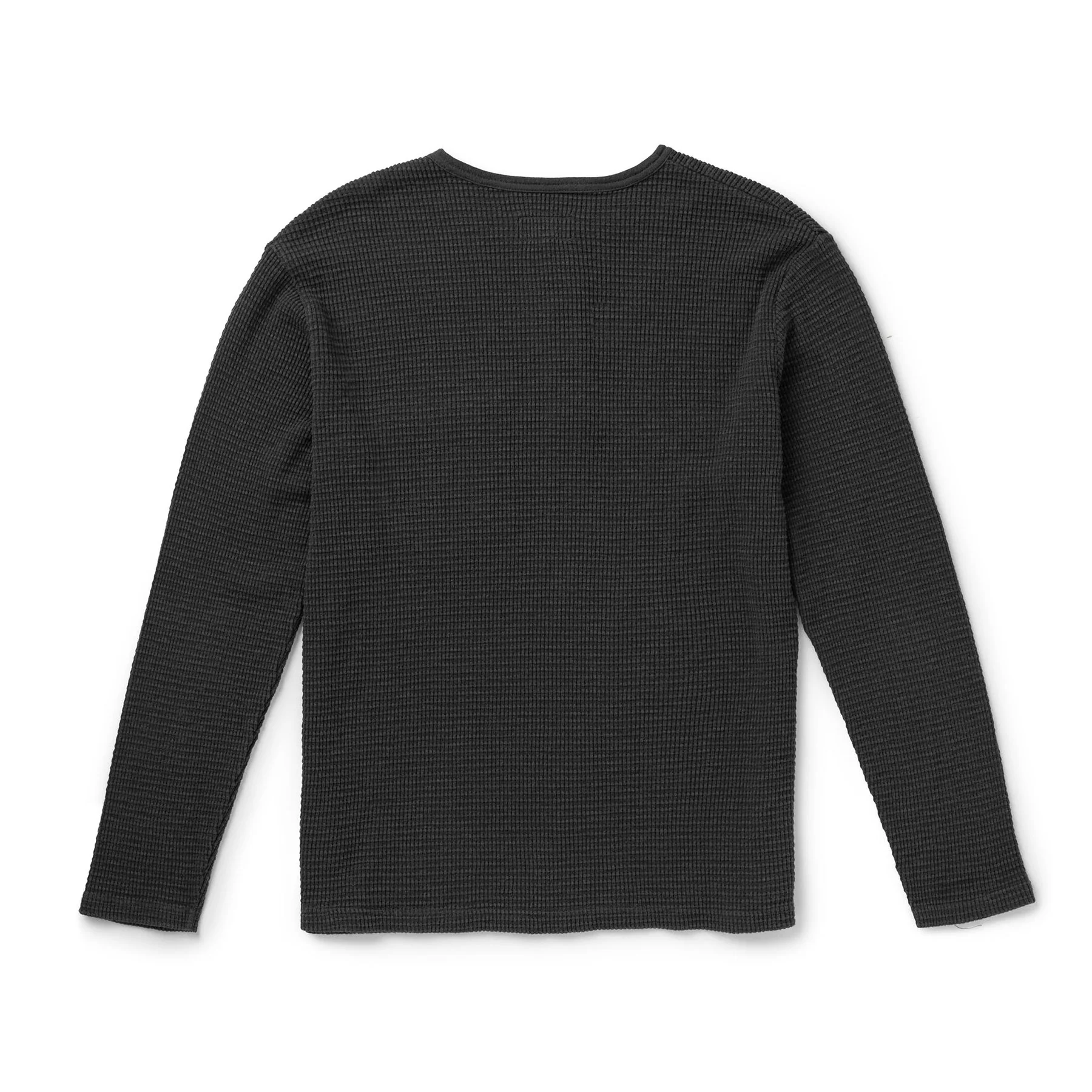 SEAGER Sawpit Henley LS Thermal - VINTAGE BLACK - Image 3