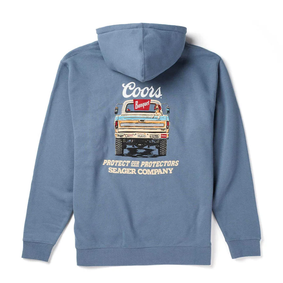 Seager Seager X Coors Banquet Bumper Hoodie - Blue