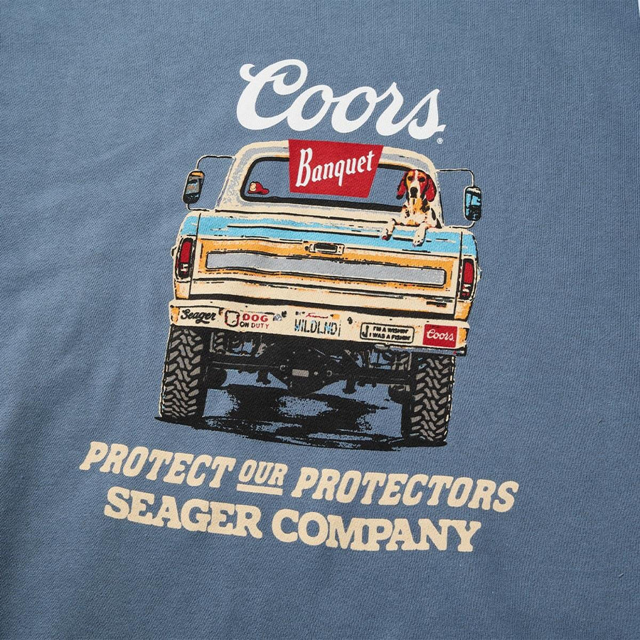 Seager Seager X Coors Banquet Bumper Hoodie - Blue - Image 4