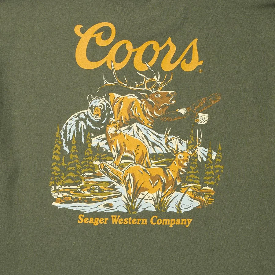 Seager Seager X Coors Banquet Preserve Tee - Surplus Green - Image 3