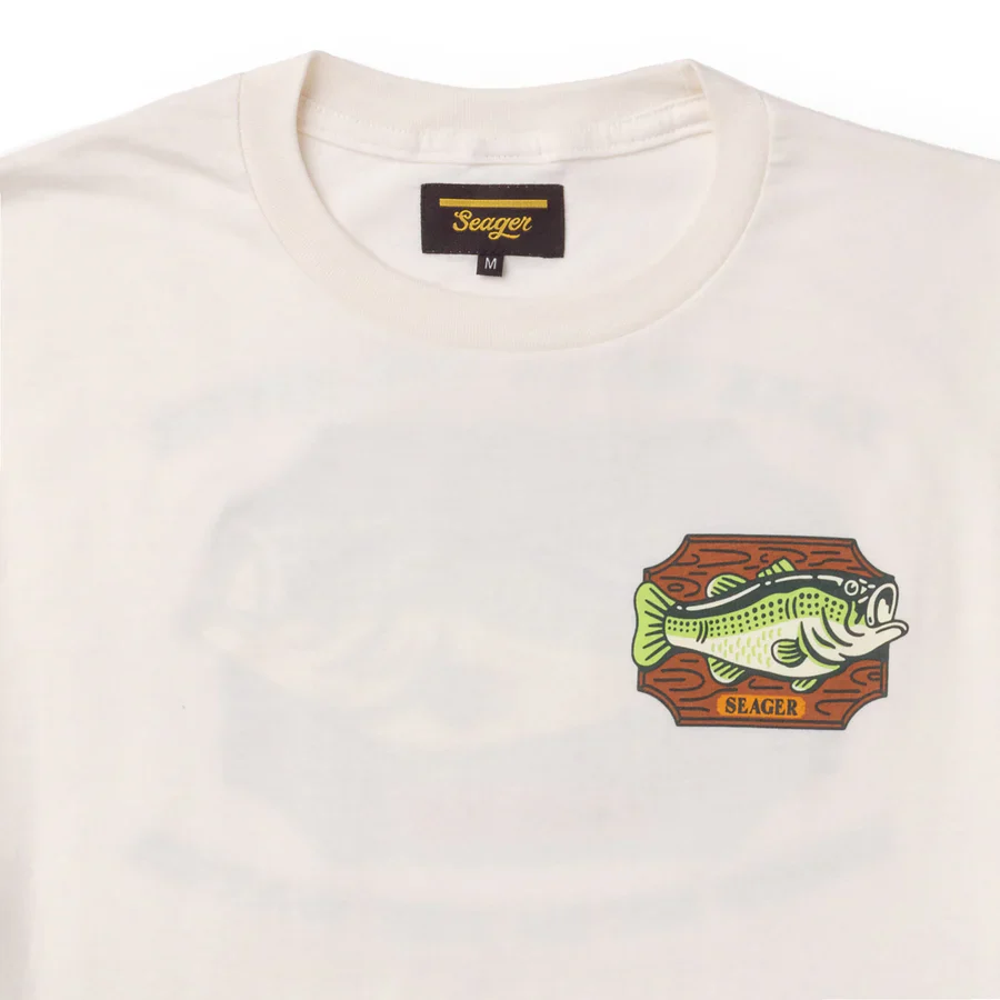 SEAGER BILLY BASS TEE - WHITE - Image 3
