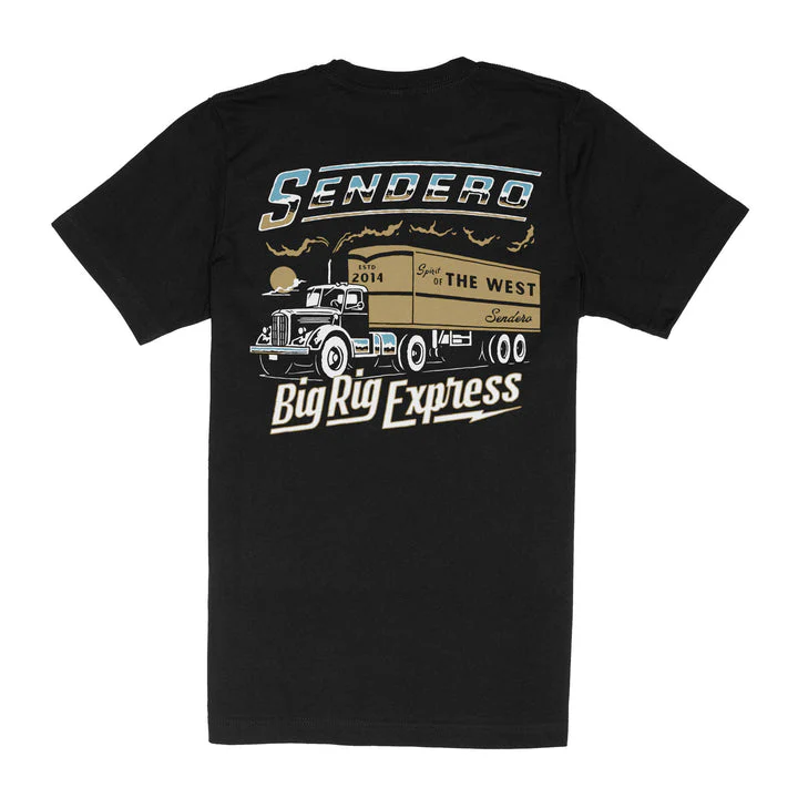 Sendero Big Rig T-Shirt - BLACK
