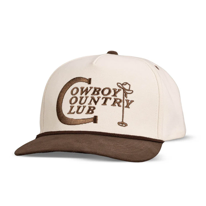 Sendero Cowboy Country Club Hat - CREAM/BROWN