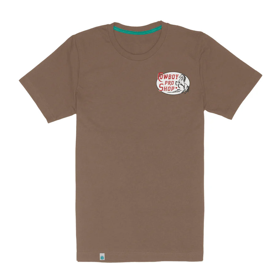 Sendero Cowboy Pro Shop T-Shirt - Light Brown - Image 3