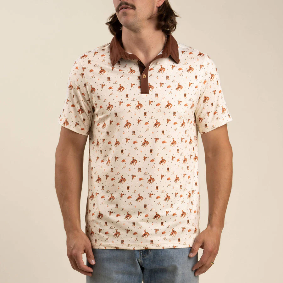 Sendero High Noon Performance Polo - Bronc Rider - Image 3