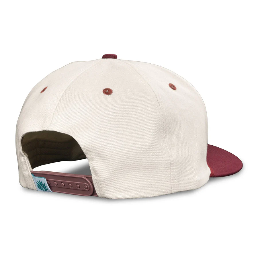 Sendero Logo Hat - Cream/Maroon - Image 3
