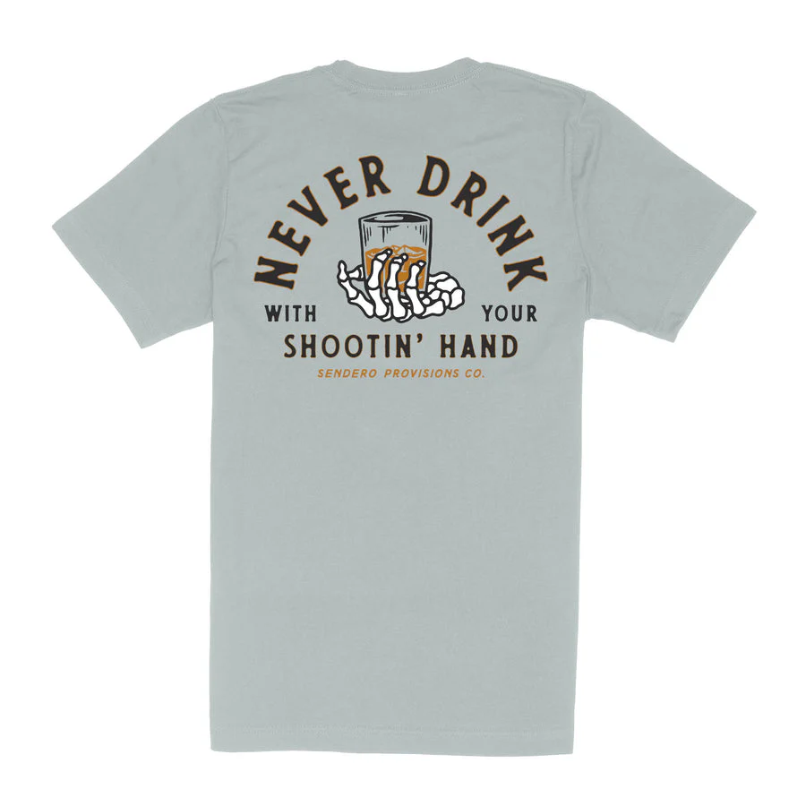 Sendero Shootin' Hand T-Shirt - Big Sky Blue