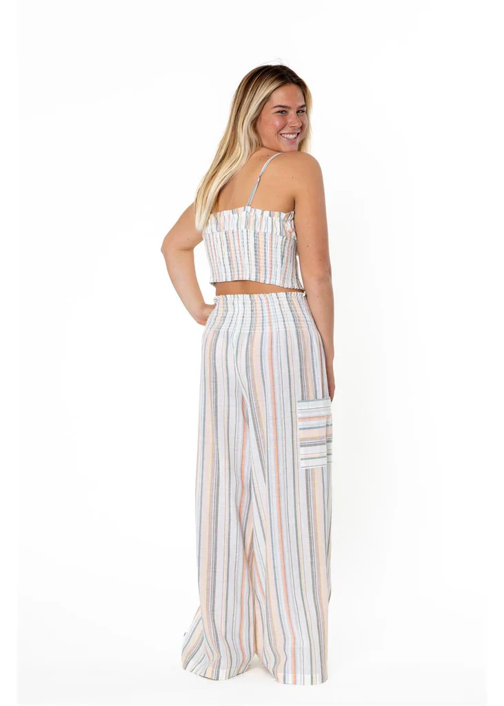 Sisstrevolution Allie Beach Woven Pant - SEA SALT - Image 2
