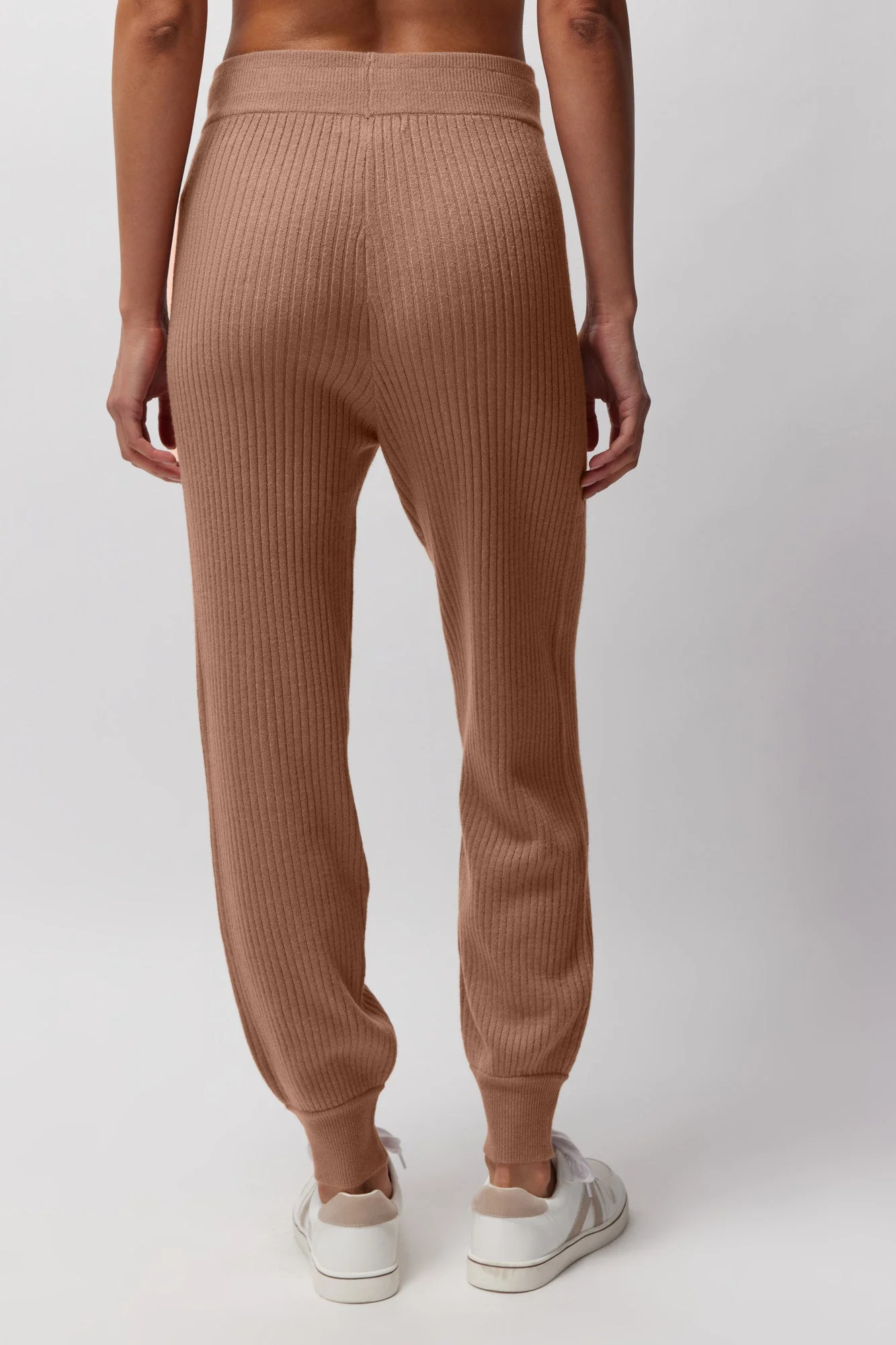 Spiritual Gangster Luxe Rib Jogger - Rust - Image 2